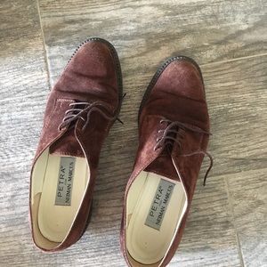 Petra Firenze brown suede oxford shoes